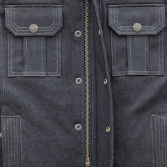 Image 3 of Iron Thunder Denim Motorcycle Jacket