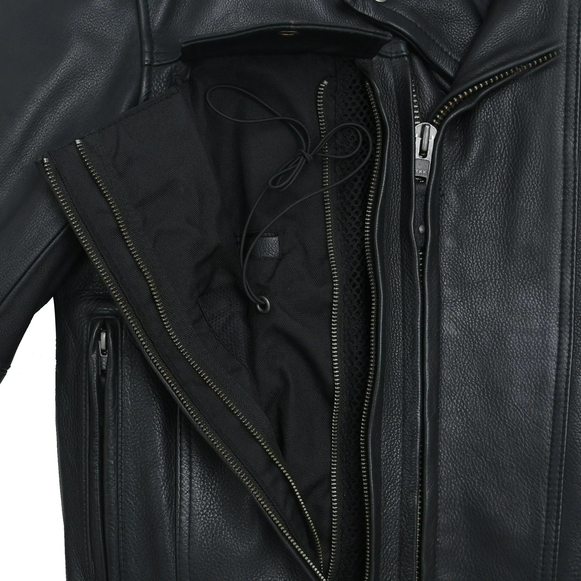 Image 3 of Empire Rider Men's Leather Motorcycle Jacket