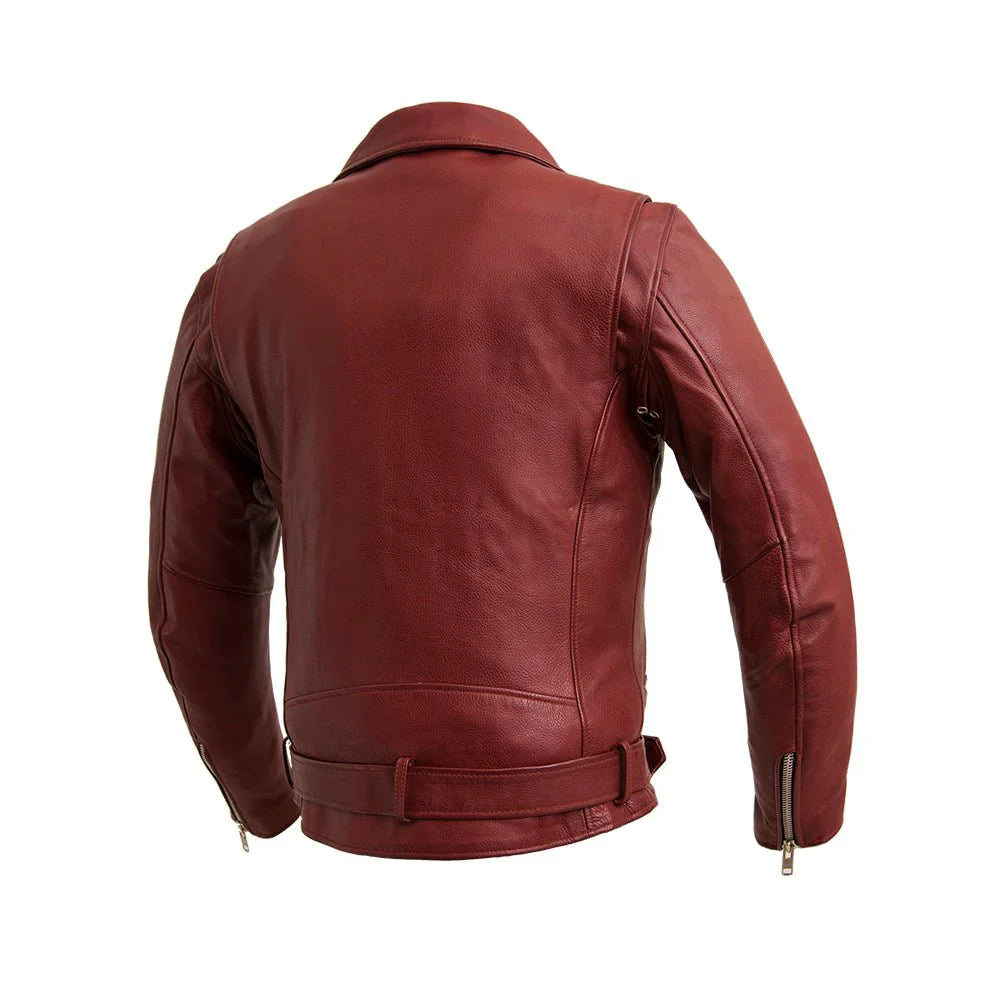 Image 3 of Manhattan Noir Men's Leather Motorcycle Jacket