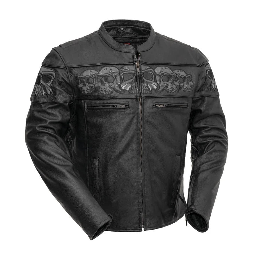 Image 4 of The New Yorker Legacy Men's Leather Motorcycle Jacket