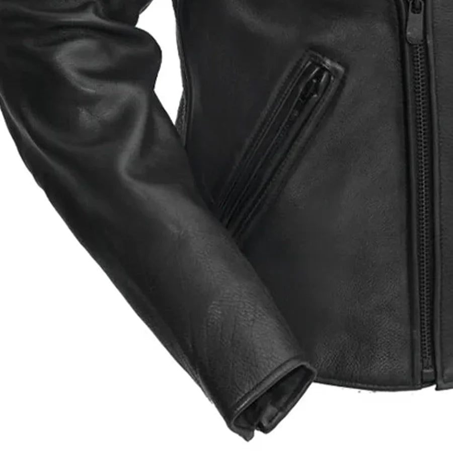 Image 3 of Outrider Men's Motorcycle Leather Jacket
