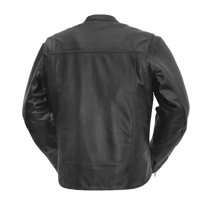 Image 5 of Rocky Men's Motorcycle Leather Jacket